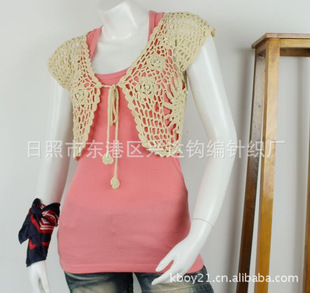 批发采购女式针织衫-供应 手工钩<em>女开衫</em>手勾裙