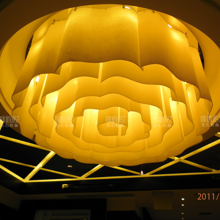 【厂家供应 酒店工程 灯饰 祥云 云石灯饰 配套