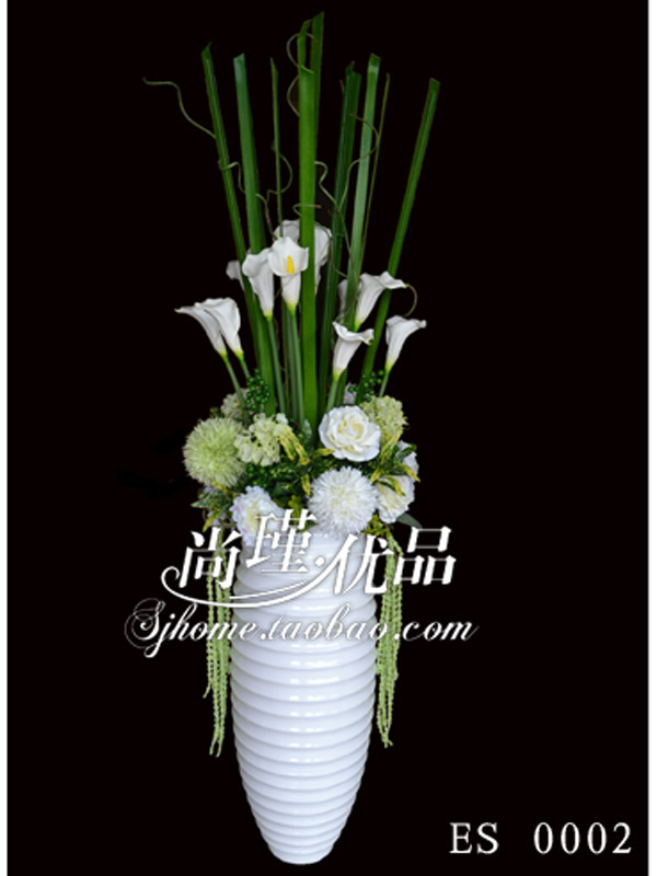 【深圳生产设计大型仿真花艺 玫瑰 绣球 马蹄莲