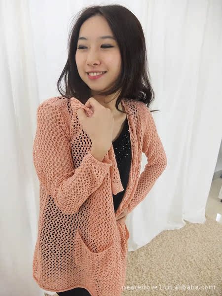 【2012女装新款北欧风情<em>漏孔</em>丝网<em>开衫</em>毛衣11