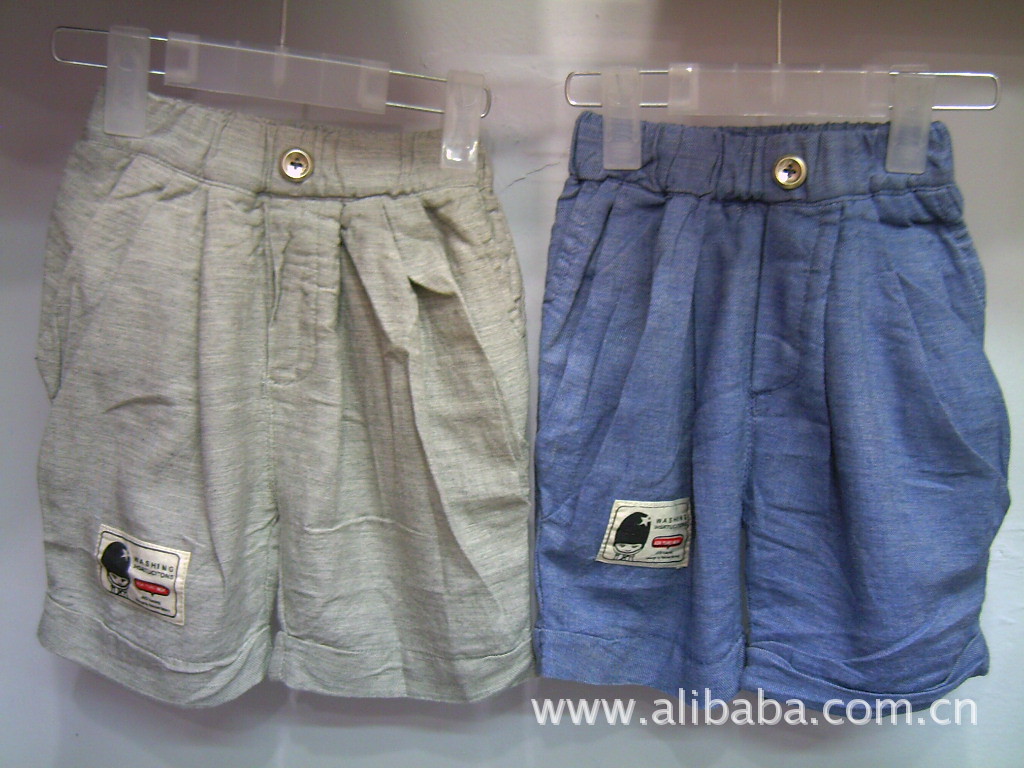 【童夏水洗棉<em>布短裤</em>七分裤韩版热卖批发一件代