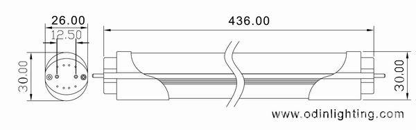 436mm fluorescent lights