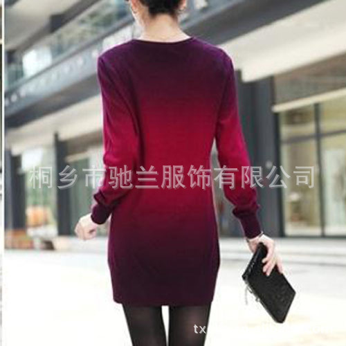 濮院羊毛衫羊绒衫批发女式针织衫厂家直销