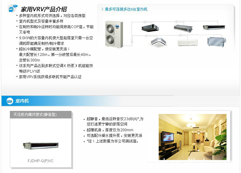 【大金家用中央空调\/VRV 大2匹 FJDHP56QV