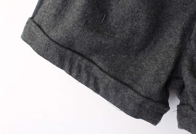 【<em>外贸</em>原单<em>短裤</em> 女式 <em>毛呢</em> 休闲 翻边<em>短裤</em> 秋冬