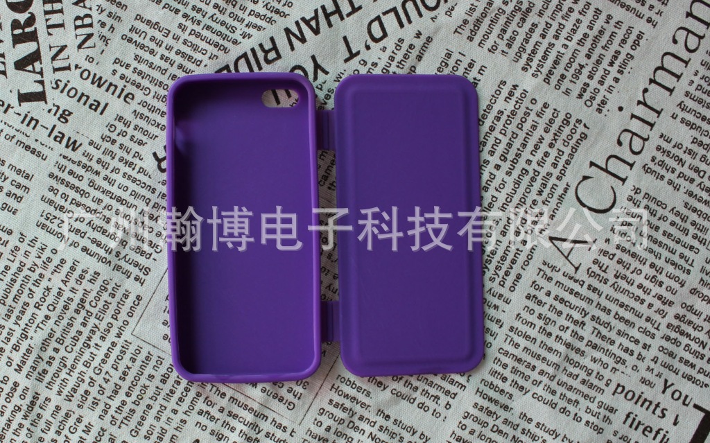 iphone5 纯TPU手机保护套 左右翻盖彩壳 iphone5果冻套素材 外壳