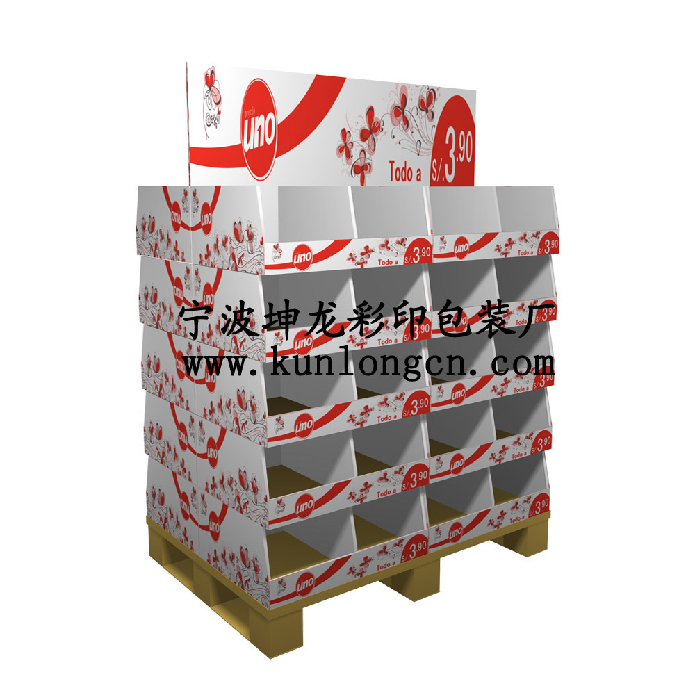 供应超市纸货架 纸堆头