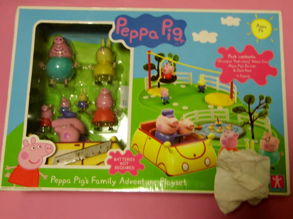 【peppa pig <em>粉红猪小妹</em>毛绒公仔 动漫<em>玩具</em> 卡