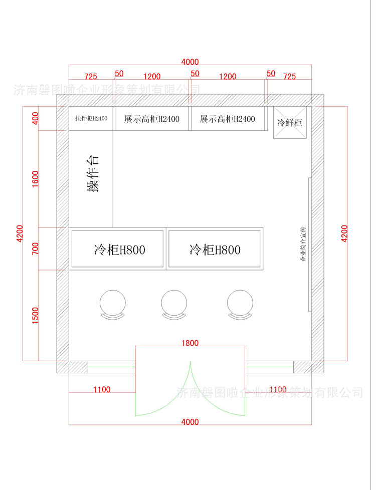 实战设计团队/si终端设计/食品店设计/根据定位,面积设计