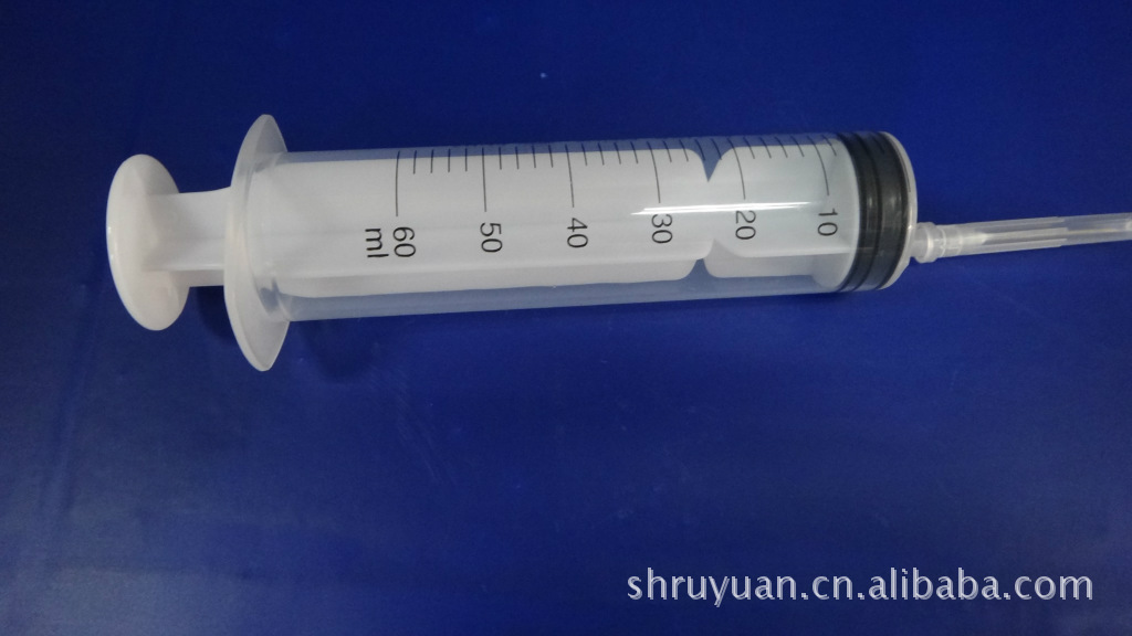 塑料针筒\/一次性进样器60ml 图片