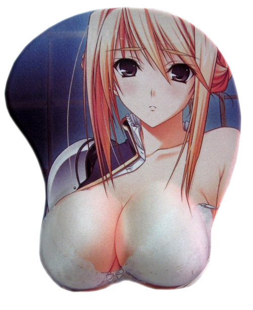 其他数码配件-立体<em>3D</em>动漫<em>美女</em>护腕大波鼠标垫
