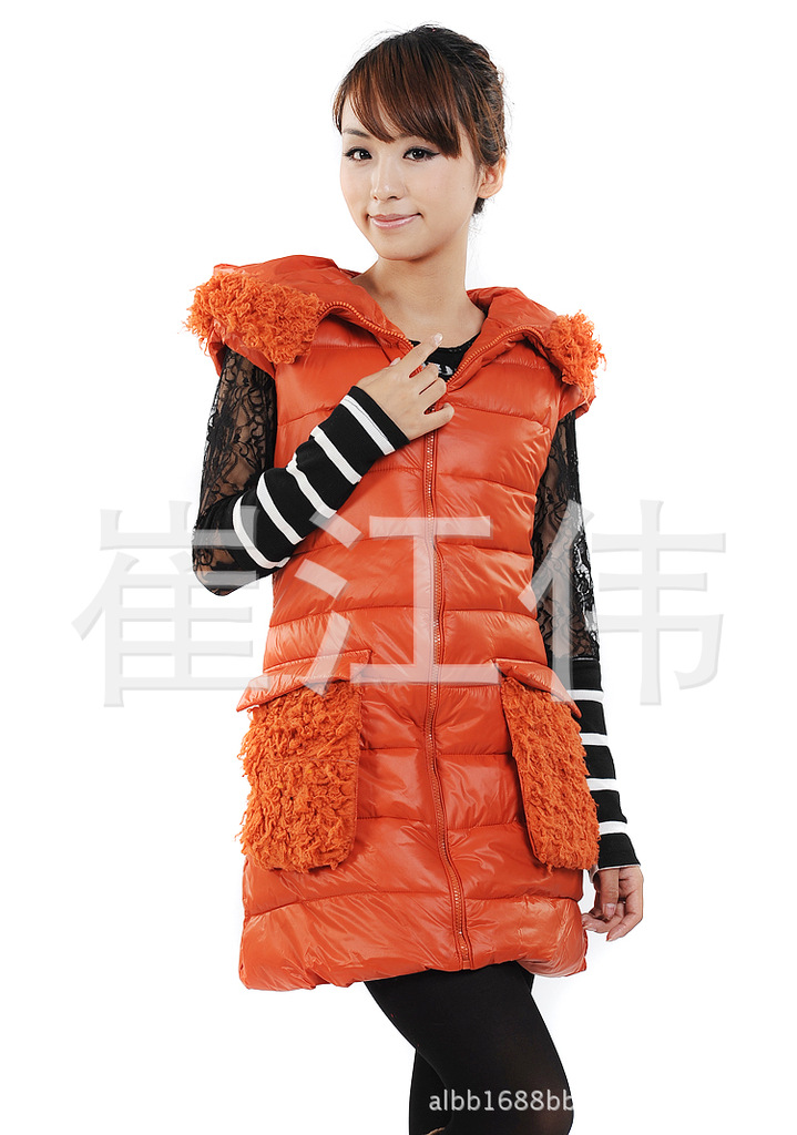 【热销!2012年<em>秋冬</em>新款PU皮<em>中长女</em>棉<em>马甲</em>背心