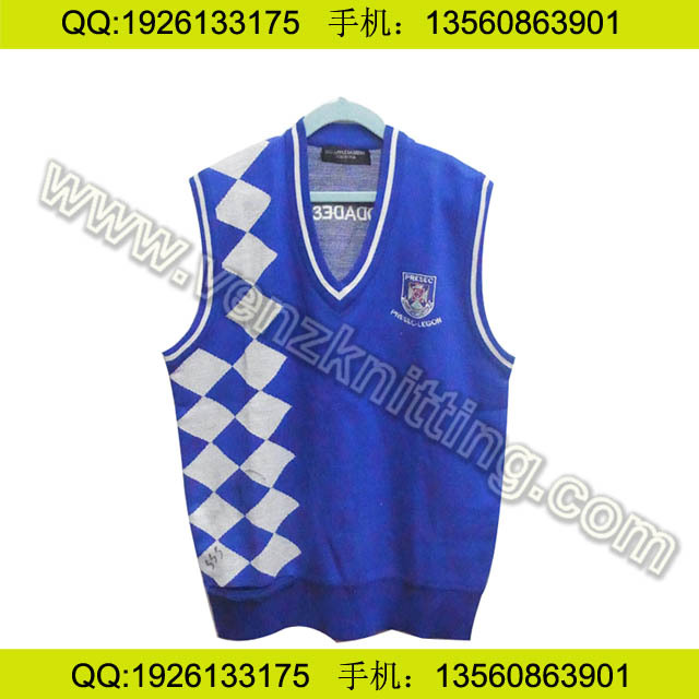 广东<em>东莞大朗童装</em>针织厂 菱形图案小学校服毛