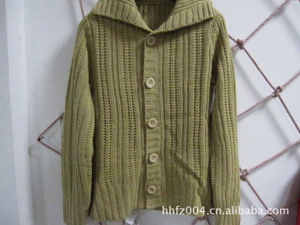 外贸原单无标 低价批发女式毛衣 对襟毛衣 韩版外套开衫