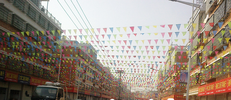 批发采购旗帜-节日活动庆典装饰彩旗 活动现场