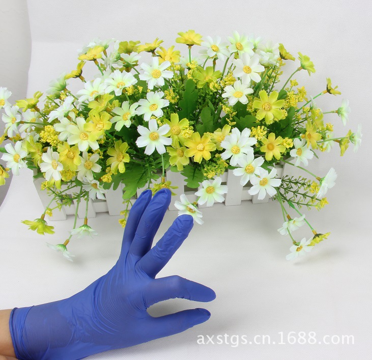 12寸无粉丁晴手套 丁睛手套 一次性手套 专业供