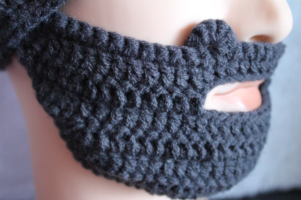 批发采购帽子-厂家定制生产批发 胡子毛线帽 手