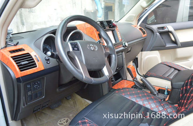 【丰田普拉多桃木内饰,10款霸道中控内饰10件