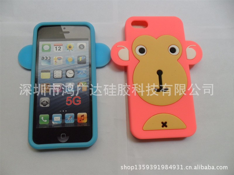蘋果5配件 美人猴矽膠套 蘋果5 iphone5手提包 磁帶矽膠套工廠,批發,進口,代購