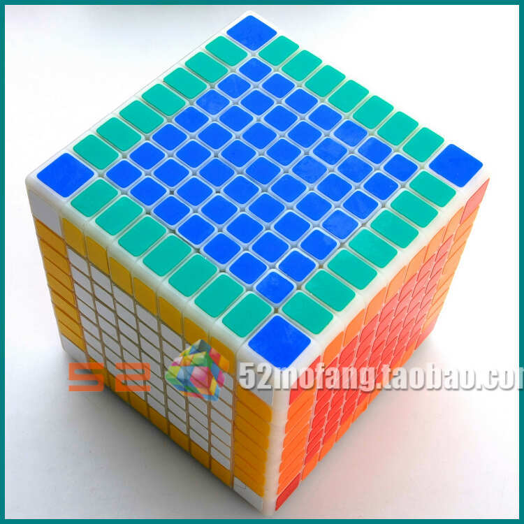 智力魔方-【圣手九阶原色】圣手9阶 方形9阶魔