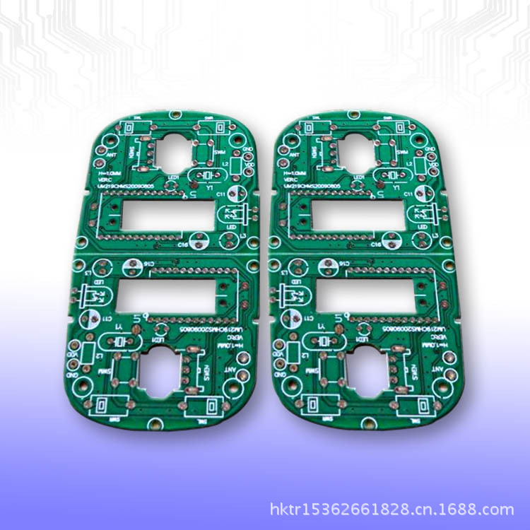 東莞環氧玻纖FR-4板材雙面綠油噴錫白字PCB電路