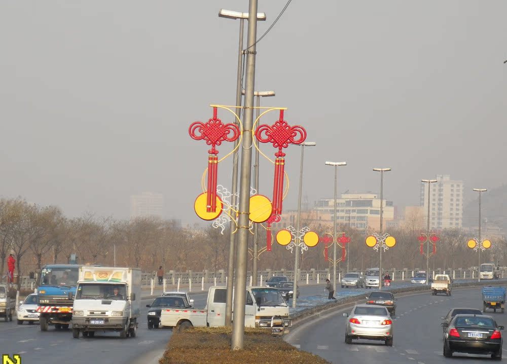 【LED中国结亚克力吸塑户外景观照明发光灯笼