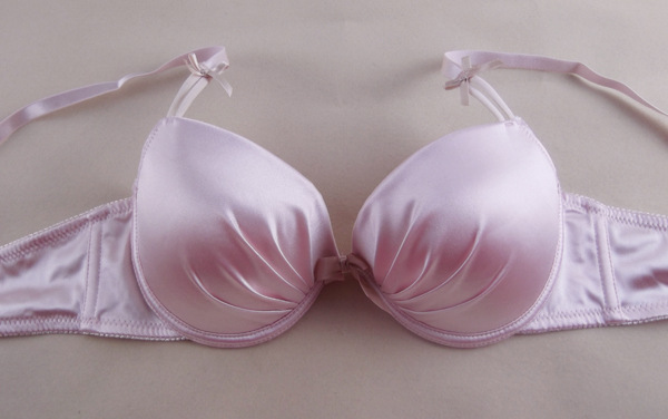 外贸日款性感高贵气质亮面<em>蝴蝶结文胸</em>内衣单件