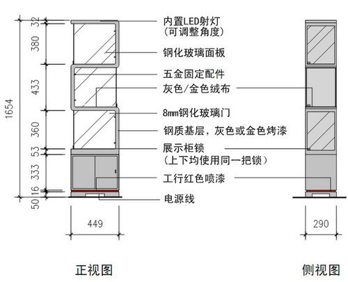 工行营销展示柜