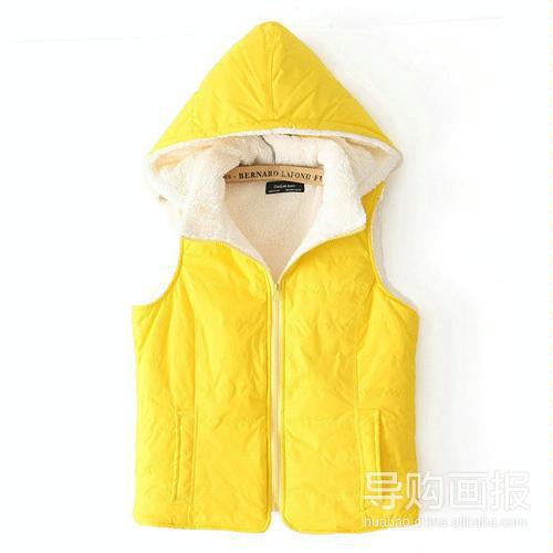 秋冬新款 外贸<em>女式</em>连帽<em>背心马甲</em>外套 - 伊人综