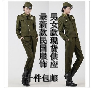 民国军装 军官服 <em>国民党女特务</em> 演出表演<em>服装</em> 迷