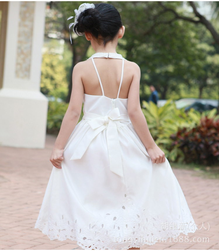 【女童礼服裙<em>儿童公主</em>裙花童婚纱演出服童装批