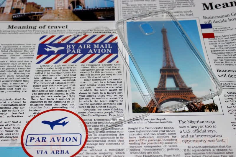 Note 3 透明翻盖 14