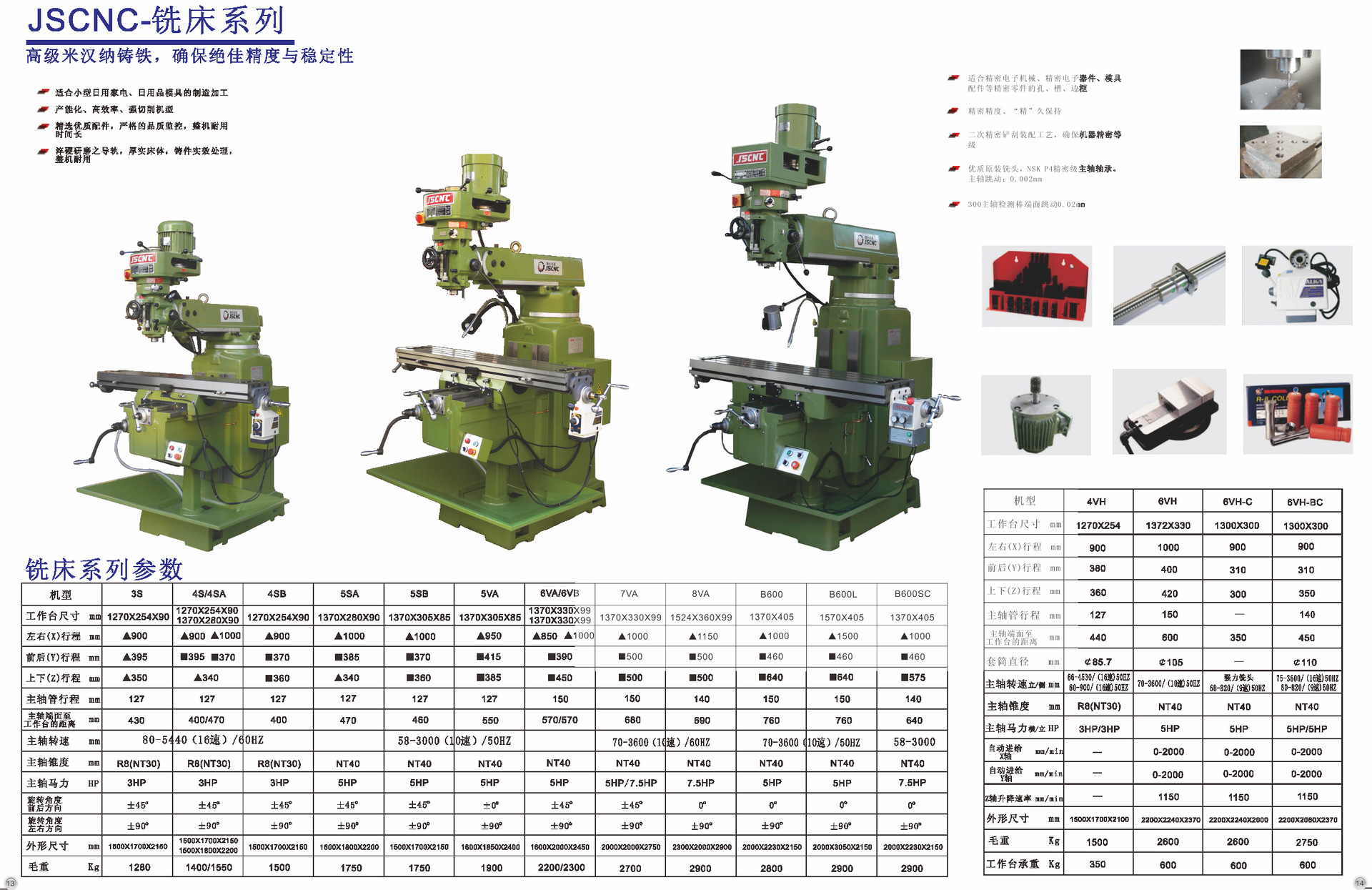生产销售  JSCNCN铣床