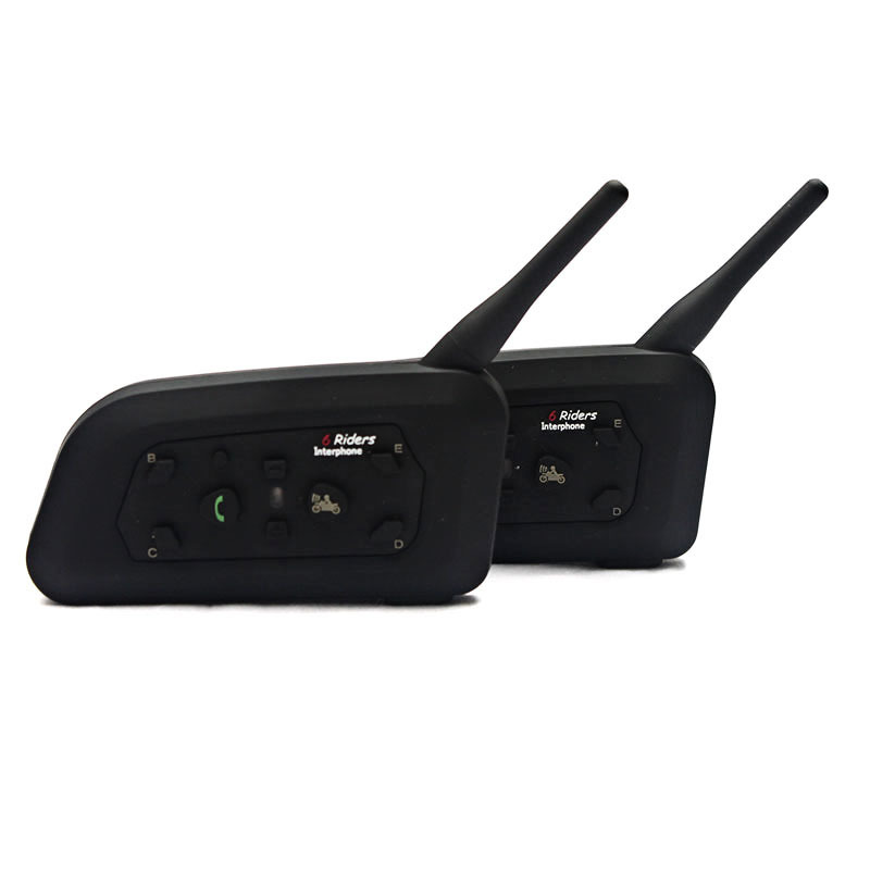 【低价供应摩托车6人头盔蓝牙对讲机 1000米