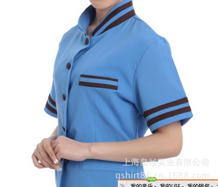 【酒店客房短袖保洁工装 物业人员短袖保洁工