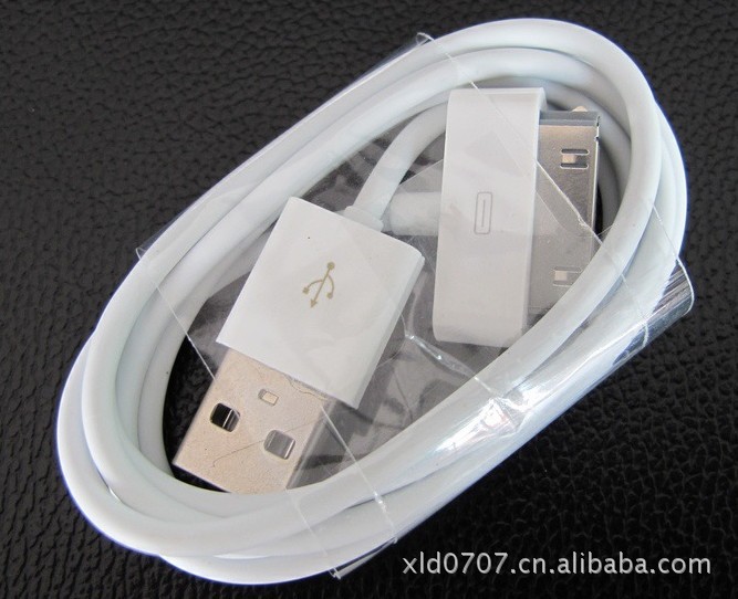 蘋果數據線 ipad iphone43gs數據線 6針6芯 磨砂 帶鋁箔 超穩定批發・進口・工廠・代買・代購