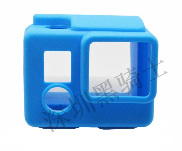 GP98 GoPro配件 Hero3+硅胶套 保护套 黑蓝绿