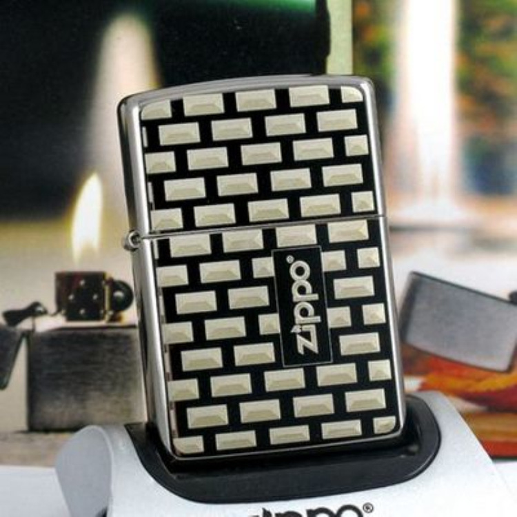 供应美国原装正品 zippo 芝宝打火机 黑冰150小格子