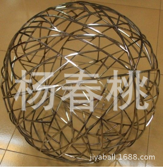 不锈钢网格球 铁线工艺球 金属镂空球