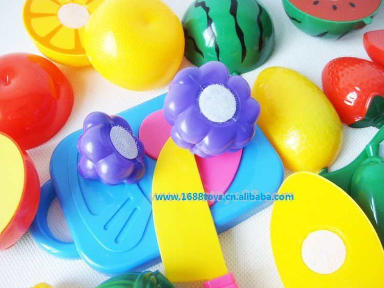 【混批 大号10件套蔬菜水果切切看 仿真玩具 过