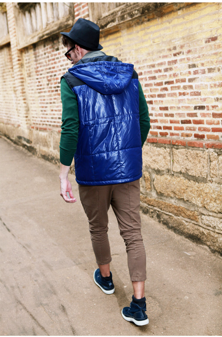 【黑骑 <em>马甲</em> 男 <em>马甲</em>男 羽绒棉<em>马甲</em> 户外<em>马甲</em> 一