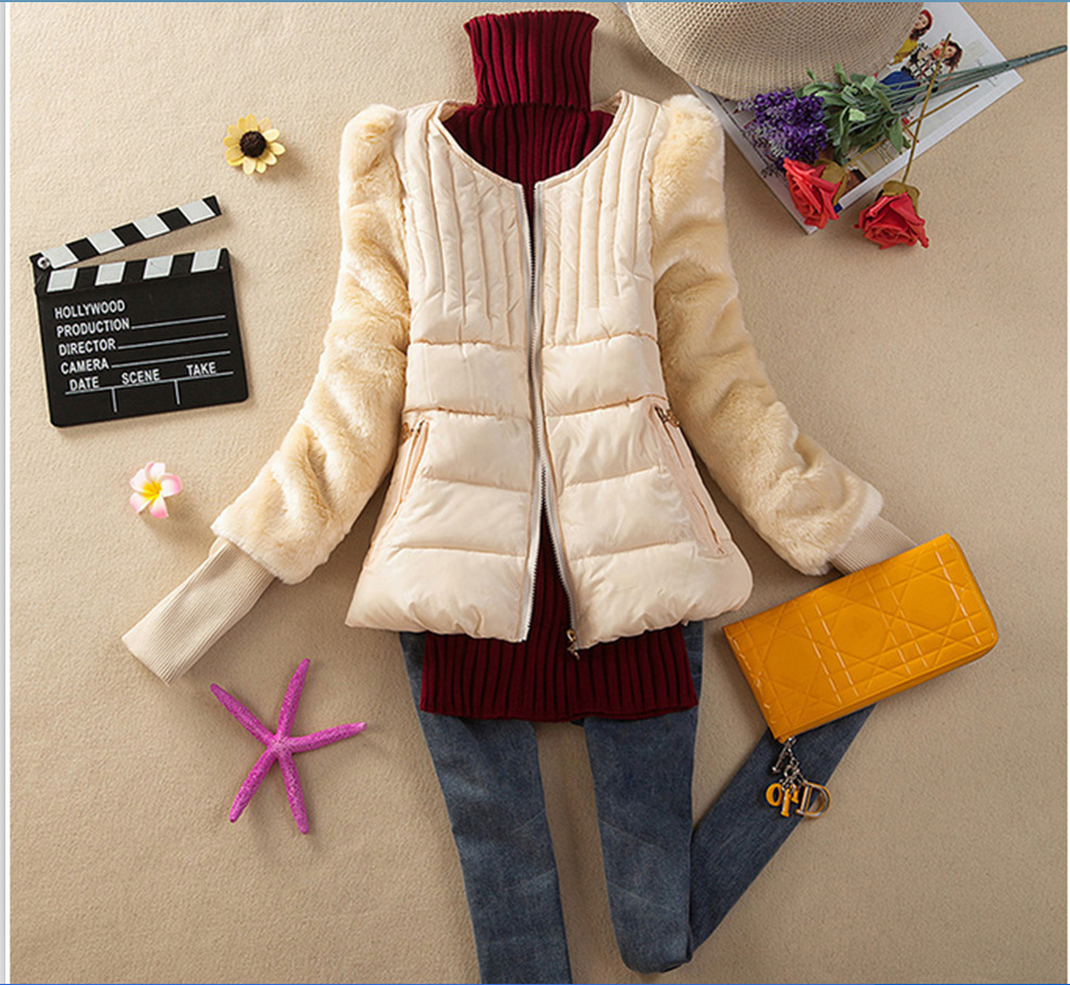 2013<em>冬装</em>新款<em>外套棉衣</em>女短款修身羽绒<em>棉服女</em>
