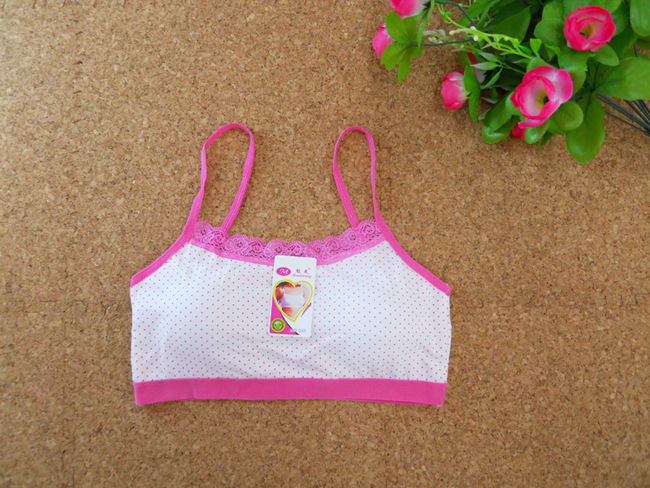 【厂家直销中学生发育期<em>吊带</em>内衣 <em>少女</em>无钢圈