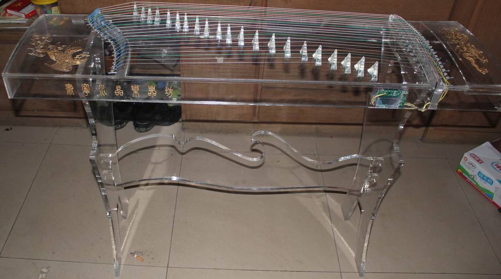 【水晶 透明乐器 水晶 透明古筝 古筝厂家 电子