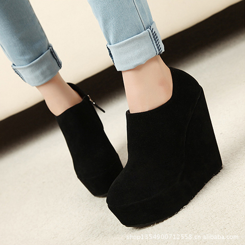 惠东<em>女鞋</em>批发 厂家直销供应 坡跟<em>女鞋</em>单鞋 欧美