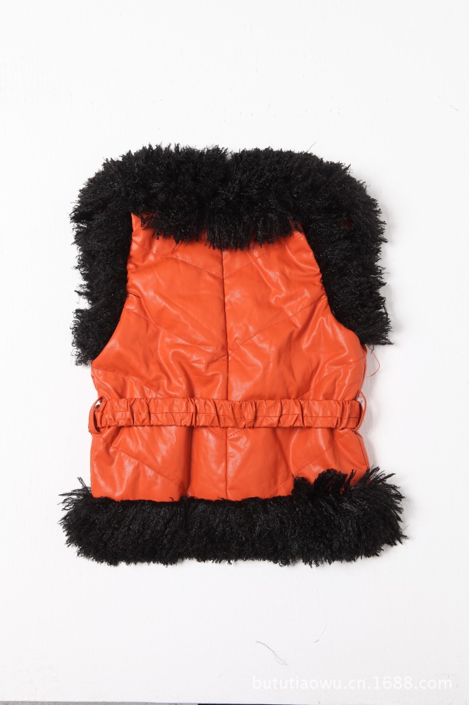 【2013 女童<em>皮马甲</em> 时尚皮草马甲 <em>加棉</em>童装马甲