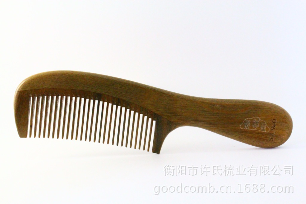 【厂家供应玉檀香木梳 木相拼檀木梳子 天然美