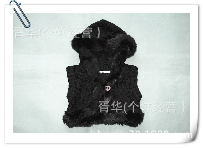 童<em>马甲、背心</em>-外贸原单欧美大牌2013冬儿童 女