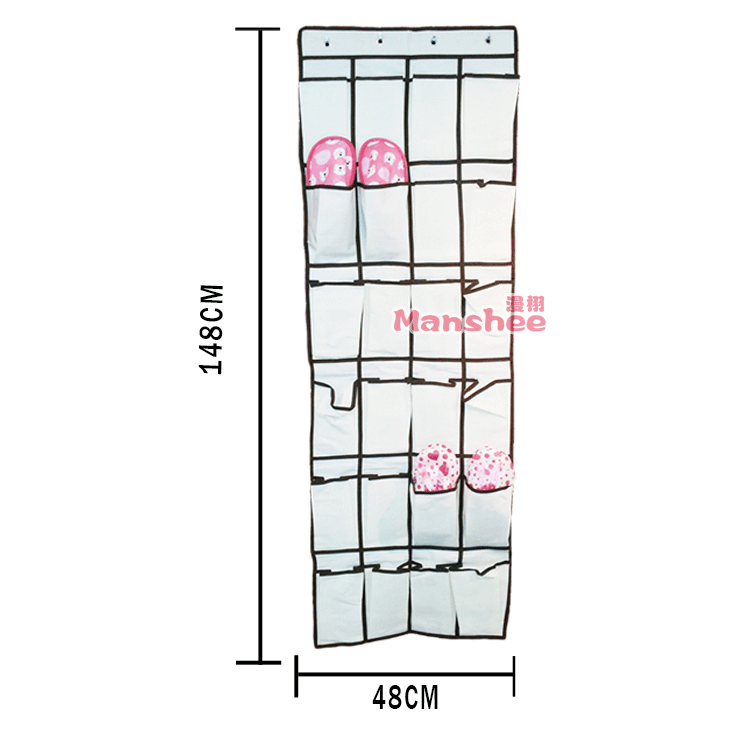 【壁挂24格鞋挂袋 厚<em>棉布</em>多层手机袋<em>文胸</em>裤袜