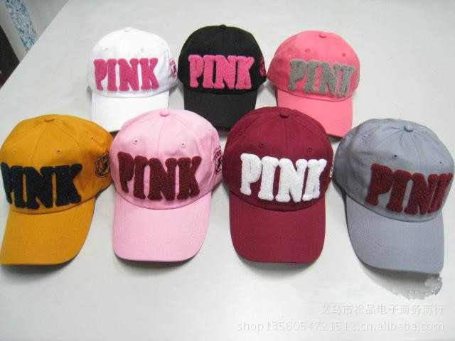 批发采购帽子-韩国PINK女士棒球帽 女 韩版 潮